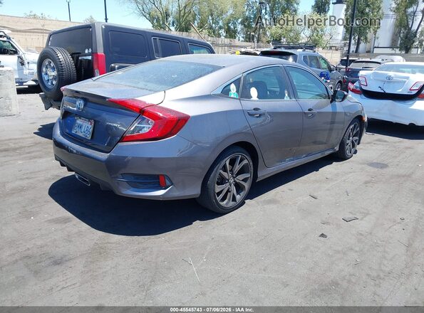 2HGFC2F82KH588610 2019 HONDA CIVIC Gray Задня права чверть
