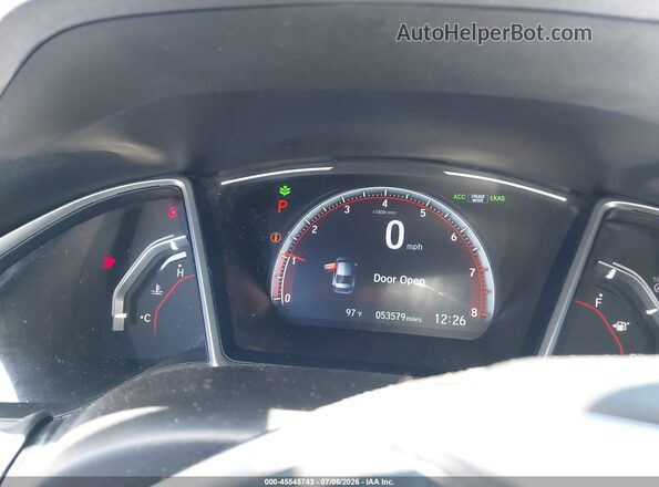 2HGFC2F82KH588610 2019 HONDA CIVIC Gray Вид задніх сидінь