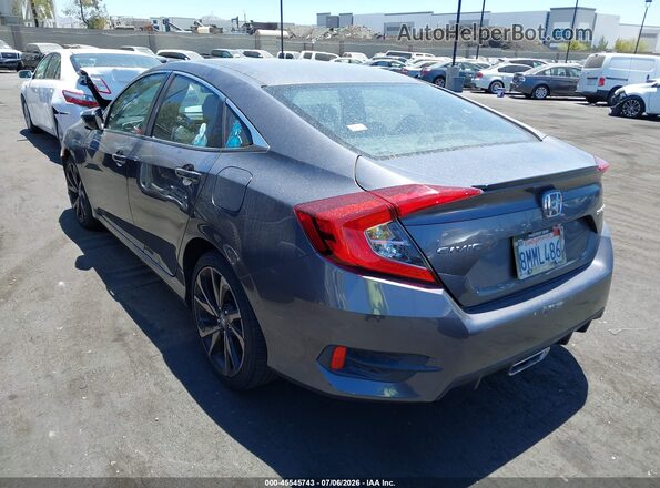 2HGFC2F82KH588610 2019 HONDA CIVIC Gray Задня ліва чверть