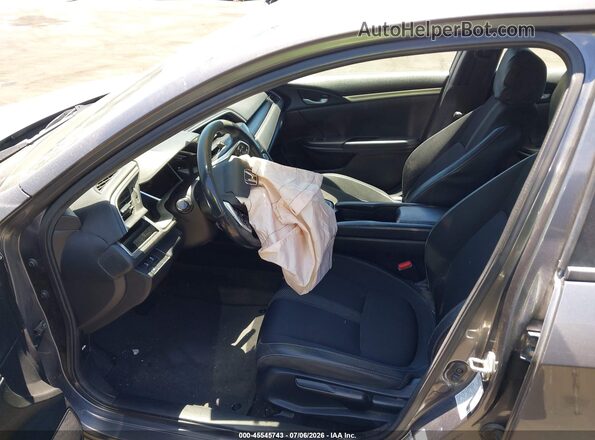 2HGFC2F82KH588610 2019 HONDA CIVIC Gray Вид салону спереду