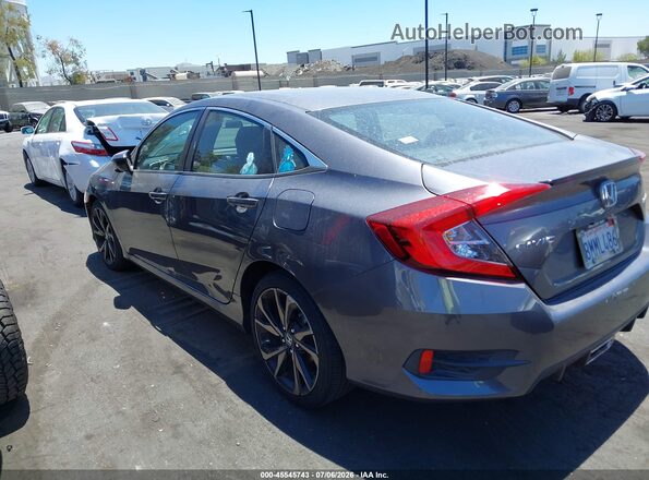2HGFC2F82KH588610 2019 HONDA CIVIC Gray Панорамний вид салону 360°