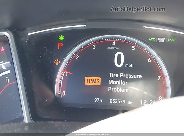 2HGFC2F82KH588610 2019 HONDA CIVIC Gray 