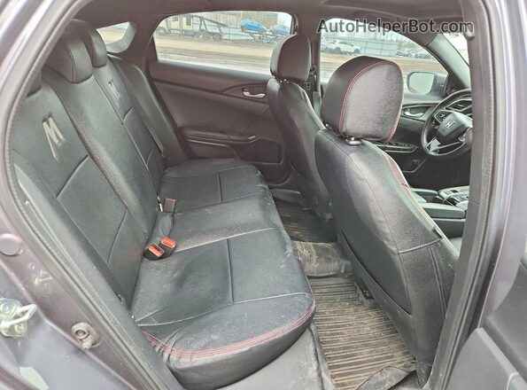 2HGFC2F82LH015515 2020 HONDA CIVIC Gray Rear seats view