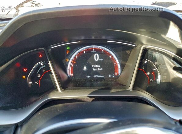 2HGFC2F82LH534774 2020 HONDA CIVIC Silver Սարքավորումների վահանակի տեսք