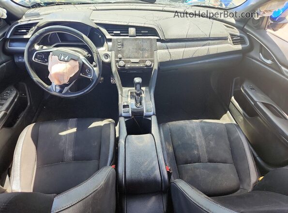 2HGFC2F82LH546584 2020 HONDA CIVIC Blue Dashboard view