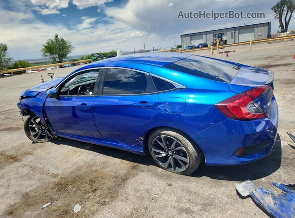 2HGFC2F82LH546584 2020 HONDA CIVIC Blue Rear left