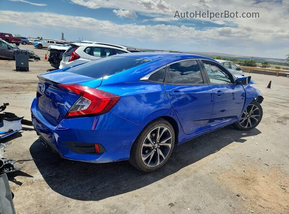 2HGFC2F82LH546584 2020 HONDA CIVIC Blue Rear right