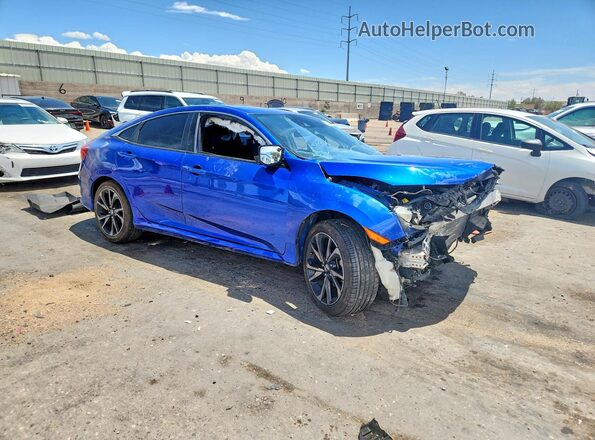 2HGFC2F82LH546584 2020 HONDA CIVIC Blue Front right
