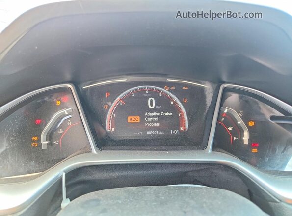 2HGFC2F82LH546584 2020 HONDA CIVIC Blue Instrument cluster view