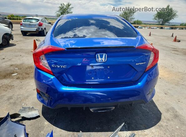 2HGFC2F82LH546584 2020 HONDA CIVIC Blue Rear view