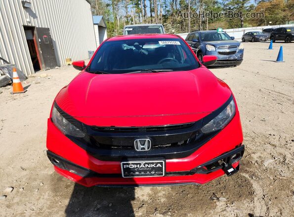 2HGFC2F82LH560033 2020 HONDA CIVIC Red Widok z przodu