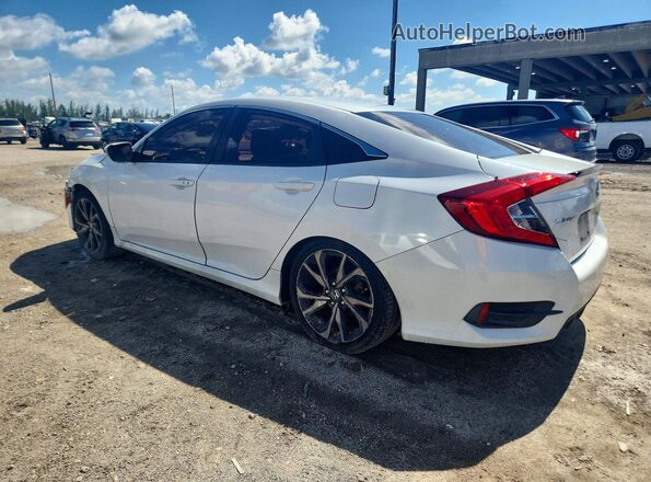 2HGFC2F82LH591489 2020 HONDA CIVIC White Trasero izquierdo