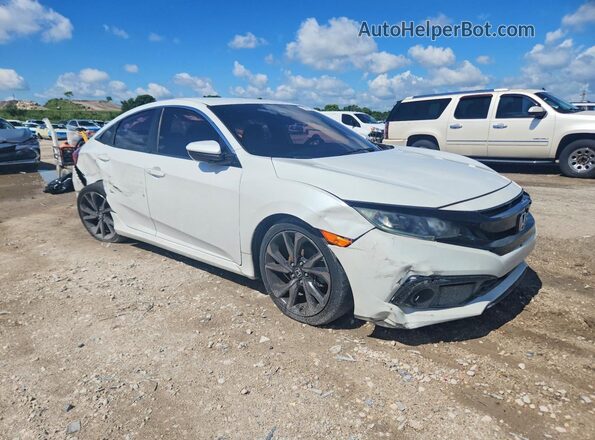 2HGFC2F82LH591489 2020 HONDA CIVIC White Delantero derecho