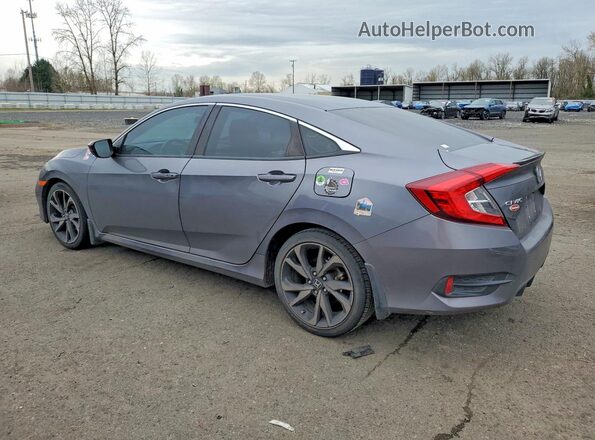 2HGFC2F82MH518950 2021 HONDA CIVIC Gray Rear left