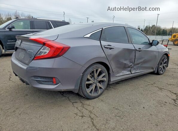 2HGFC2F82MH518950 2021 HONDA CIVIC Gray Rear right