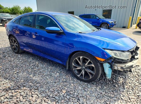 2HGFC2F82MH526076 2021 HONDA CIVIC Blue Przód prawy
