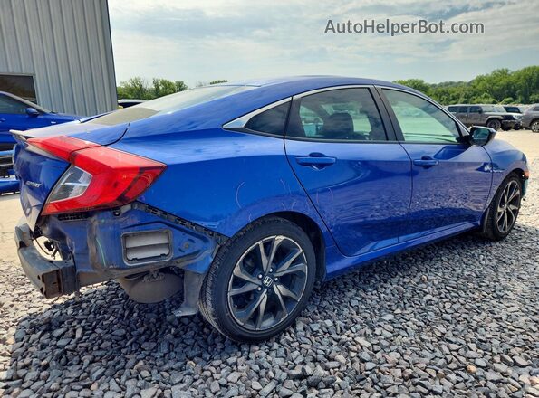 2HGFC2F82MH526076 2021 HONDA CIVIC Blue Tył prawy