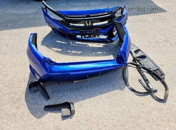 2HGFC2F82MH526076 2021 HONDA CIVIC Blue Widok komory silnika