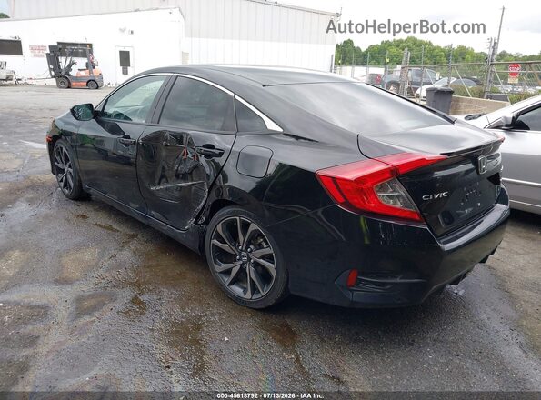 2HGFC2F82MH546621 2021 HONDA CIVIC Black Trasero izquierdo