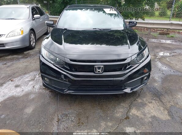 2HGFC2F82MH546621 2021 HONDA CIVIC Black Vista del cuadro de instrumentos