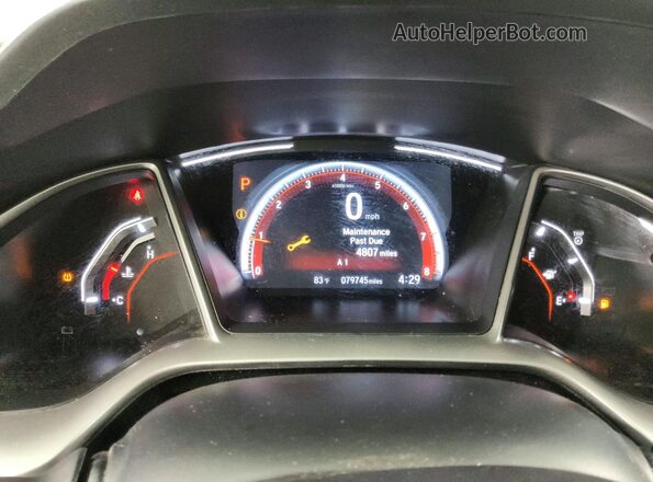 2HGFC2F82MH553374 2021 HONDA CIVIC White ხელსაწყოთა პანელის ხედი