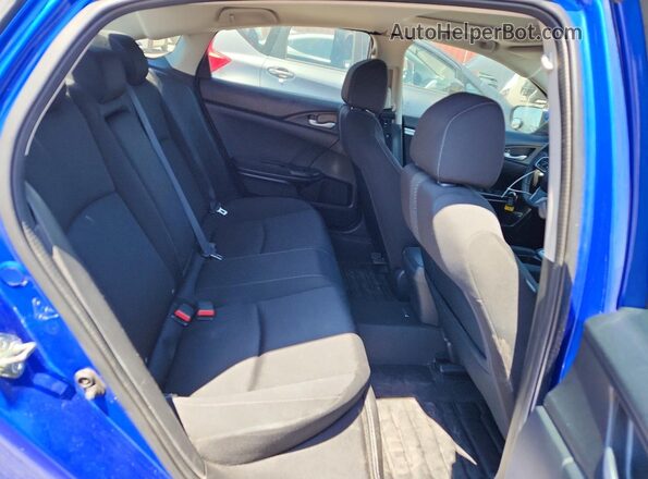 2HGFC2F83HH010766 2017 HONDA CIVIC Blue Rear seats view