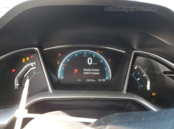 2HGFC2F83JH027931 2018 HONDA CIVIC White Սարքավորումների վահանակի տեսք