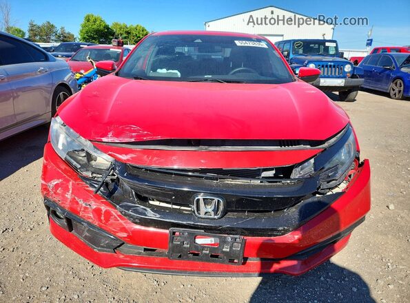 2HGFC2F83KH036503 2019 HONDA CIVIC Red Widok z przodu