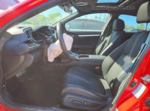 2HGFC2F83KH036503 2019 HONDA CIVIC Red Widok wnętrza z przodu