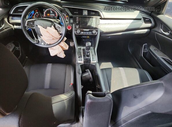 2HGFC2F83KH500597 2019 HONDA CIVIC Черный Вид панели приборов