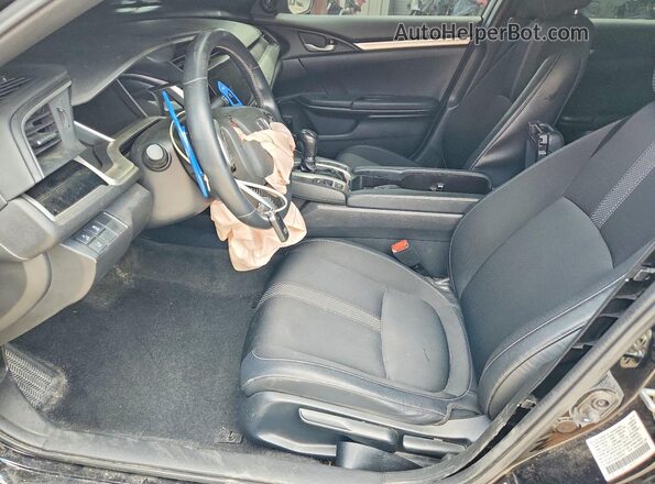 2HGFC2F83KH500597 2019 HONDA CIVIC Черный Вид салона спереди