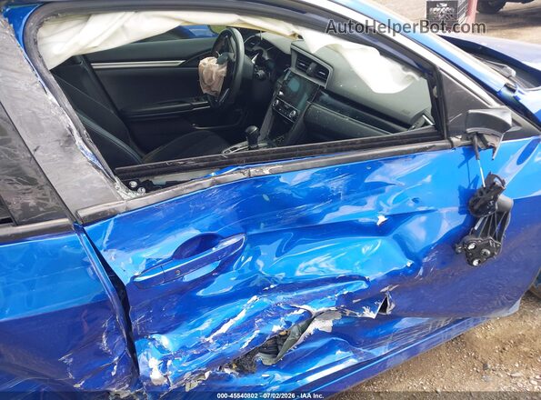 2HGFC2F83KH503970 2019 HONDA CIVIC Blue Widok wnętrza z przodu