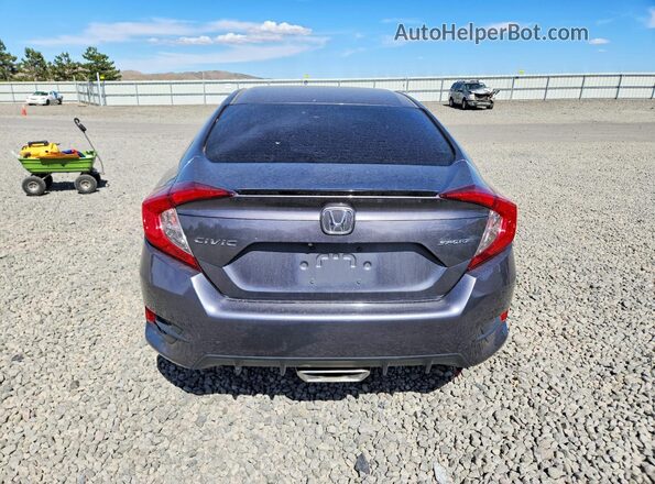 2HGFC2F83KH506092 2019 HONDA CIVIC Серый Вид сзади