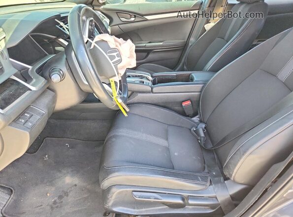 2HGFC2F83KH506092 2019 HONDA CIVIC Серый Вид салона спереди