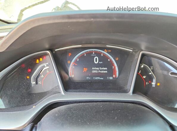2HGFC2F83KH506092 2019 HONDA CIVIC Серый Вид щитка приборов