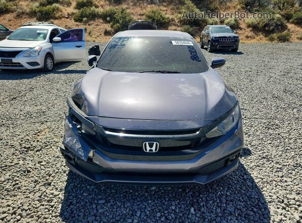 2HGFC2F83KH506092 2019 HONDA CIVIC Серый Вид спереди
