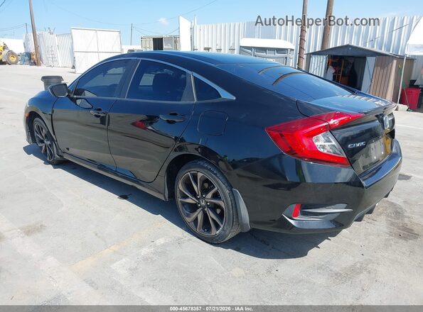 2HGFC2F83KH525709 2019 HONDA CIVIC Black Tył lewy