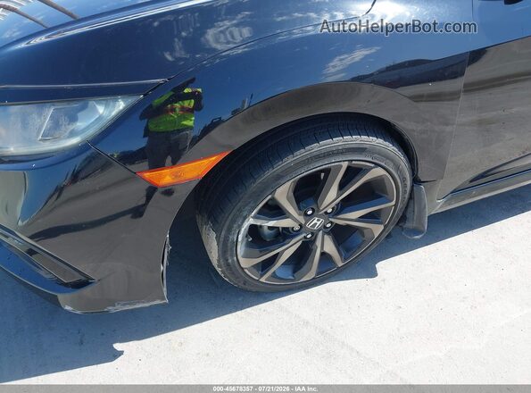 2HGFC2F83KH525709 2019 HONDA CIVIC Black Widok z przodu