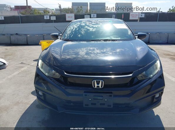 2HGFC2F83KH525709 2019 HONDA CIVIC Black Widok zestawu wskaźników