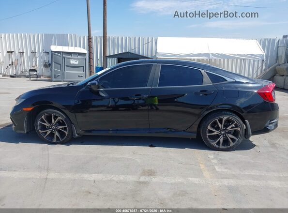 2HGFC2F83KH525709 2019 HONDA CIVIC Black Widok wnętrza 360 stopni