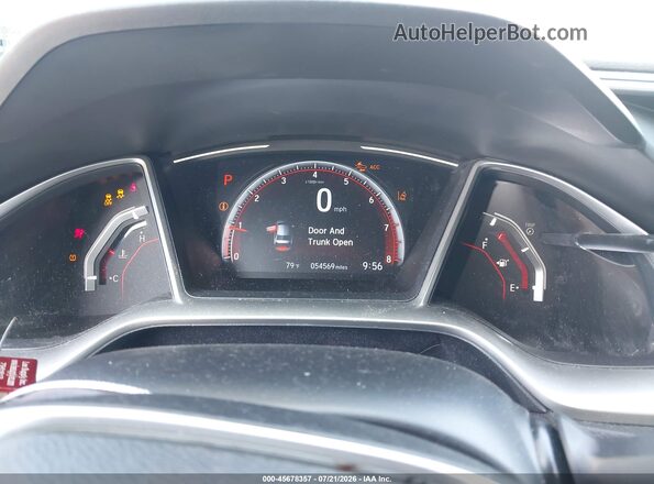 2HGFC2F83KH525709 2019 HONDA CIVIC Black Widok tylnych siedzeń