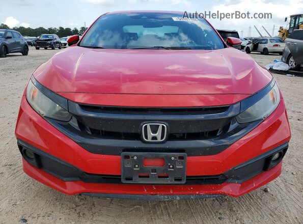 2HGFC2F83KH540131 2019 HONDA CIVIC Красный Вид спереди