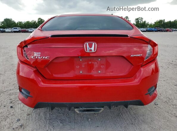 2HGFC2F83KH540131 2019 HONDA CIVIC Красный Вид сзади