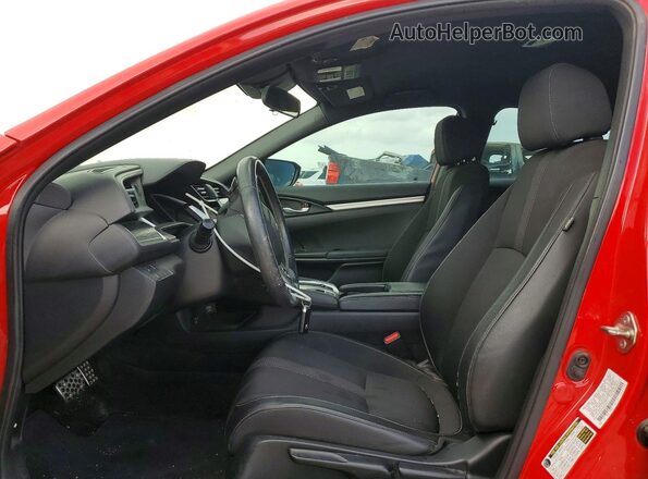 2HGFC2F83KH540131 2019 HONDA CIVIC Красный Вид салона спереди
