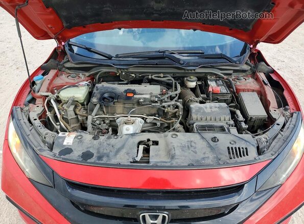 2HGFC2F83KH540131 2019 HONDA CIVIC Красный Вид задней части салона