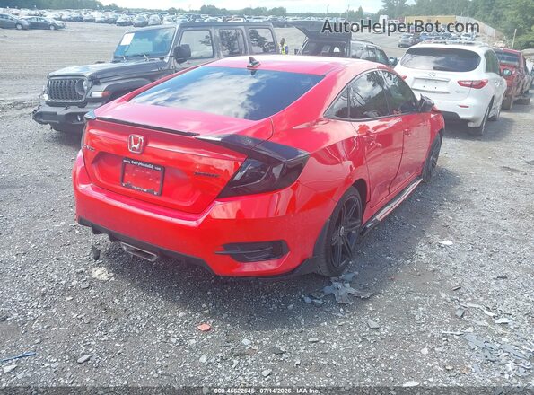 2HGFC2F83KH544616 2019 HONDA CIVIC Red უკანა მარჯვენა