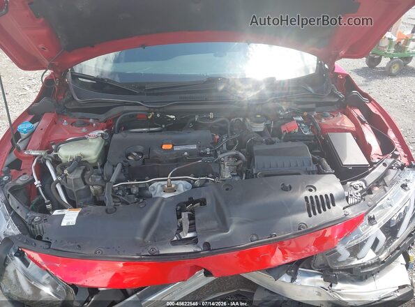 2HGFC2F83KH544616 2019 HONDA CIVIC Red უკანა ხედი