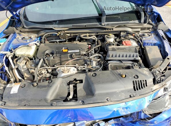2HGFC2F83LH504716 2020 HONDA CIVIC Blue Widok wnętrza z tyłu