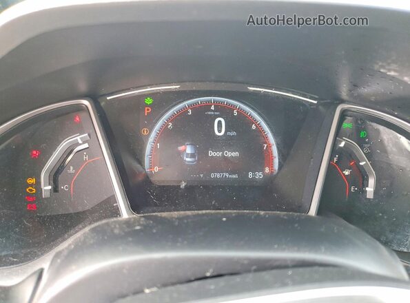 2HGFC2F83LH504716 2020 HONDA CIVIC Blue Widok zestawu wskaźników