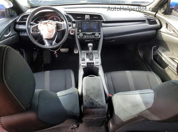 2HGFC2F83LH504716 2020 HONDA CIVIC Blue Widok deski rozdzielczej